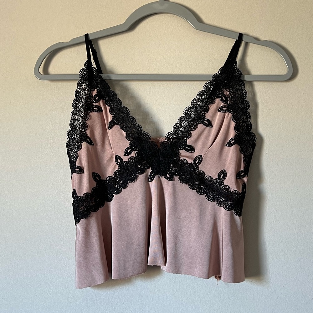 Urban Outfitters Lace Trim Babydoll Cami